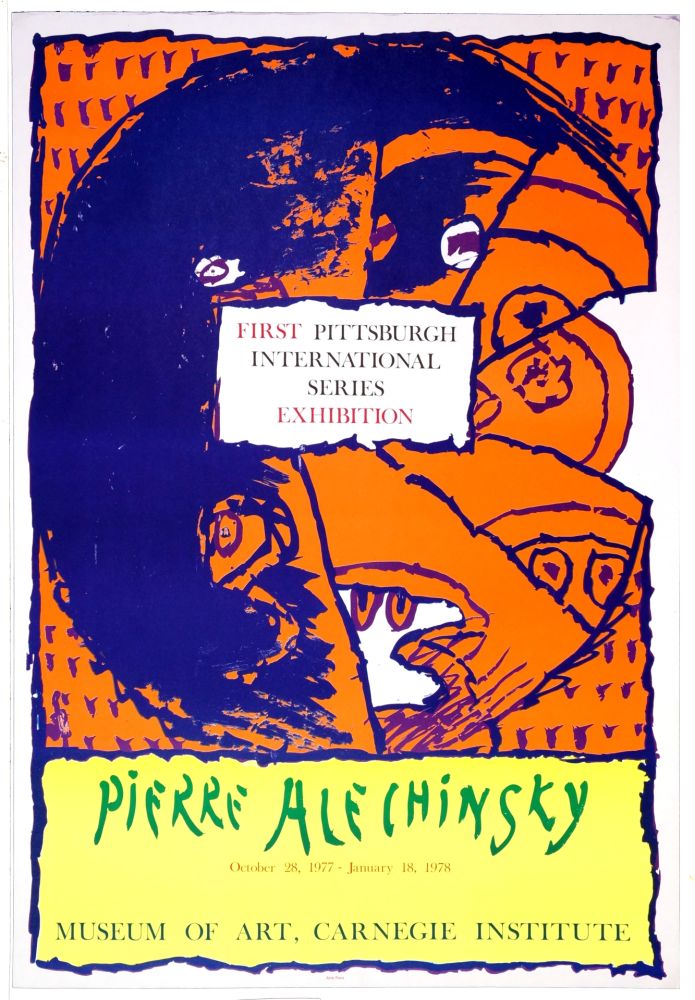 掲示 Alechinsky - First Pittsburg International Series Exhibition, 1977