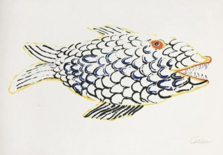 リトグラフ Calder - Fish