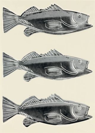 シルクスクリーン Warhol - Fish - wallpaper