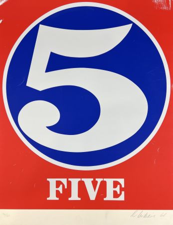 シルクスクリーン Indiana - Five , from Numbers