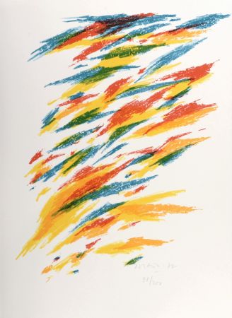 リトグラフ Dorazio - Flames, 1972 - Hand-signed