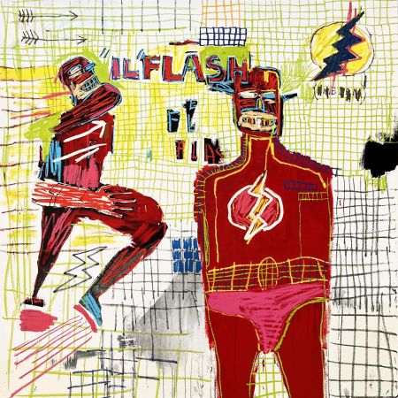 シルクスクリーン Basquiat - Flash in Naples