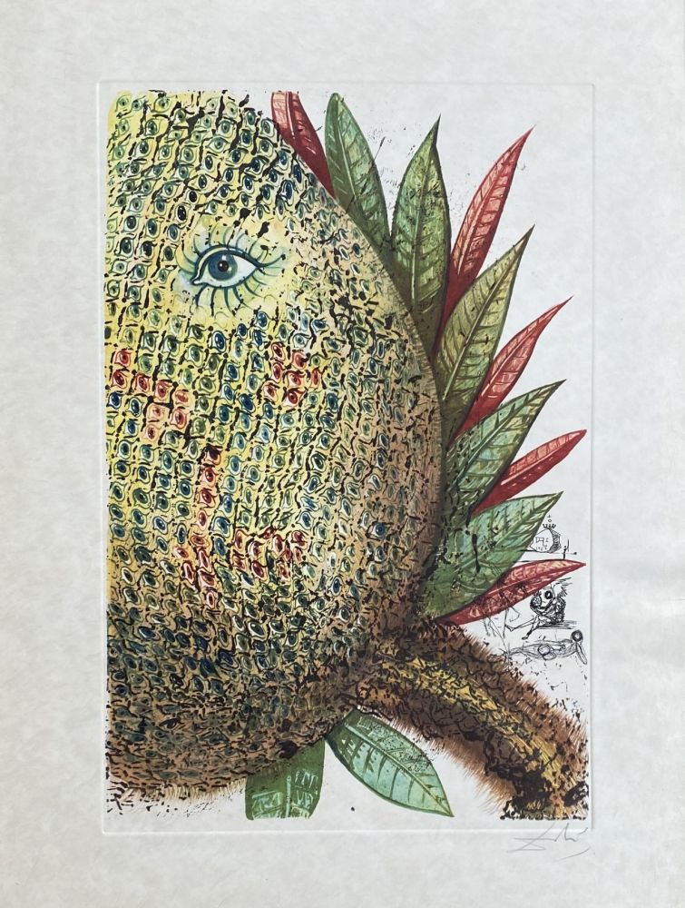 彫版 Dali - Fleurs rêvées : Ananas