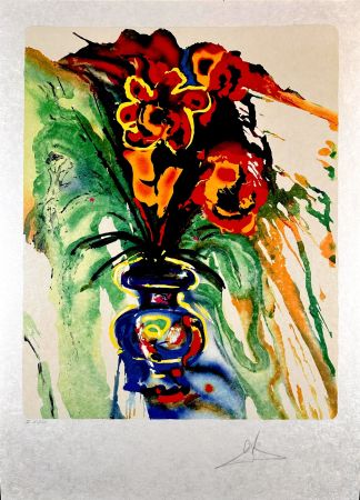 リトグラフ Dali - Fleurs Surréalistes Gala's Bouquet