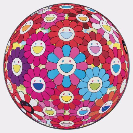 オフセット Murakami - Flower Ball (3D) Blue Red