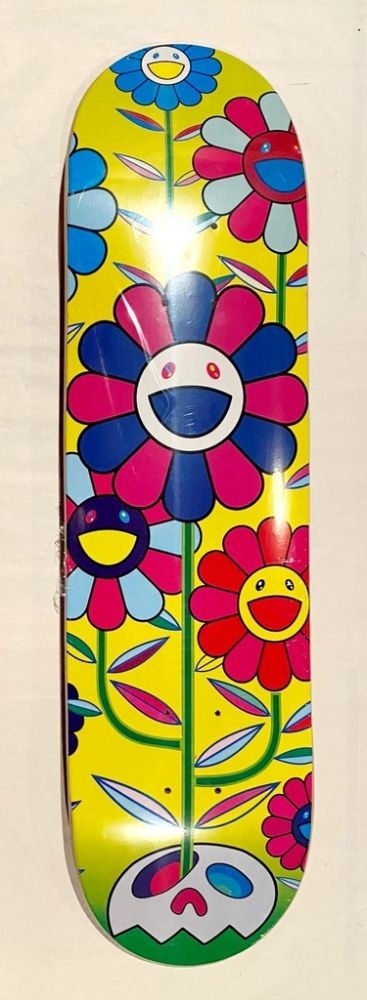 シルクスクリーン Murakami - Flower Cluster Skate Deck