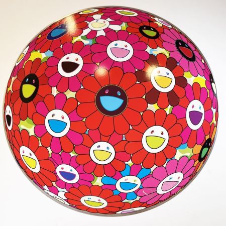 オフセット Murakami - Flowerball (3D) - Red, pink, Blue