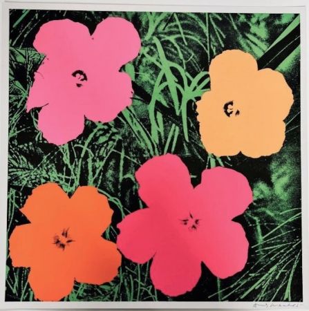 リトグラフ Warhol - Flowers