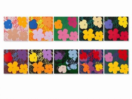 シルクスクリーン Warhol (After) - Flowers