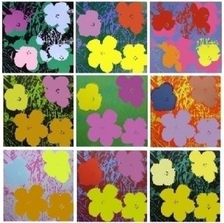 シルクスクリーン Warhol - Flowers - 10 silkscreens
