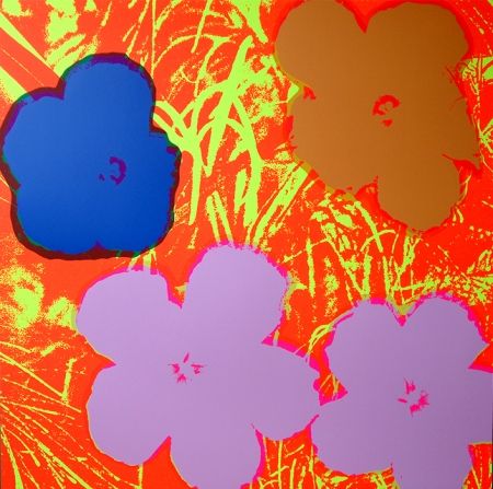 シルクスクリーン Warhol (After) - Flowers 11.69