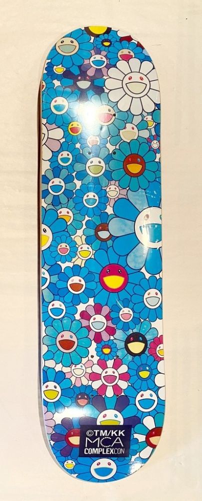 シルクスクリーン Murakami - Flowers Skate Deck