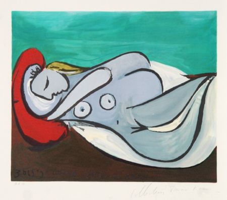 リトグラフ Picasso - Formeuse a L'Oreiller