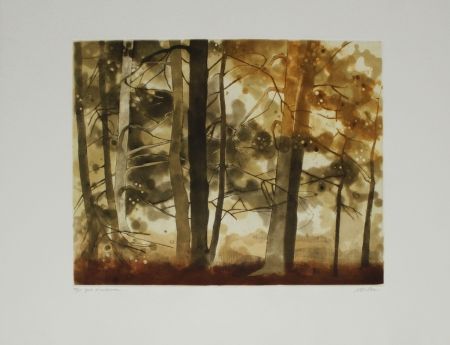 エッチングと　アクチアント Walker - Forêt d'automne / Autumn Forest
