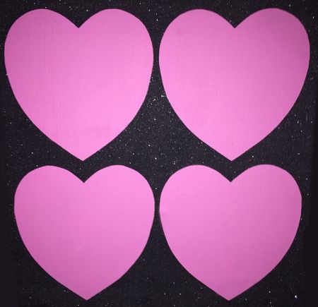 シルクスクリーン Warhol - Four Hearts
