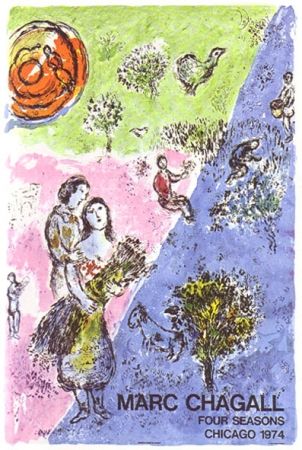 リトグラフ Chagall - Four seasons