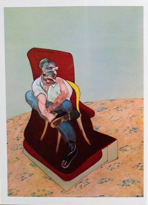 リトグラフ Bacon - Francis Bacon - Portrait of Lucian Freud, Original Lithograph, 1966