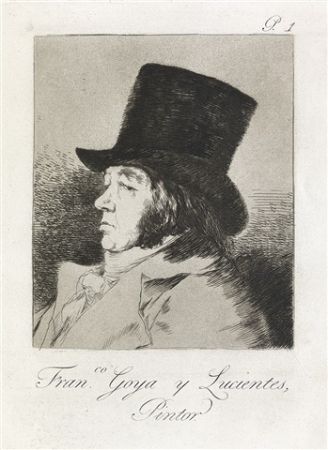 エッチングと　アクチアント Goya - Francisco Goya y Lucientes, Pintor.  / Self-Portrait of Goya