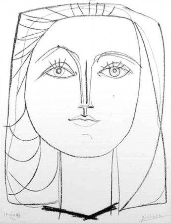リトグラフ Picasso - Francoise 