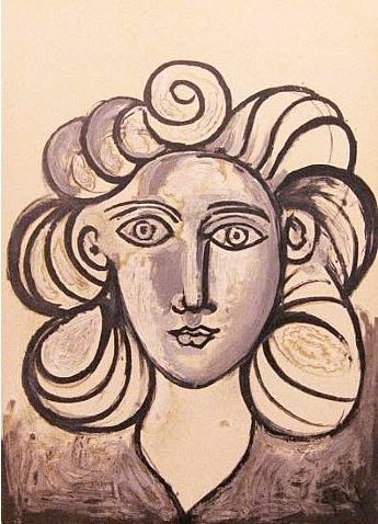 リトグラフ Picasso - Francoise Gilot 2