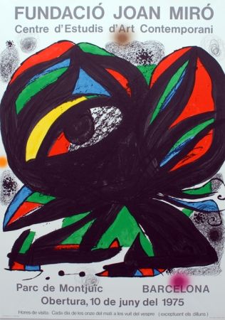 リトグラフ Miró - Fundacio Joan Miro - Barcelona 1975