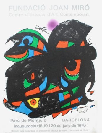 リトグラフ Miró - Fundacio Joan Miro - Barcelona 1976