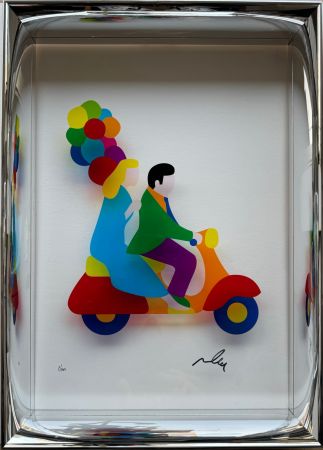 シルクスクリーン Lodola - Funny moments (Plexiglass)