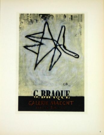 リトグラフ Braque - G Braque  Galerie Maeght  1956