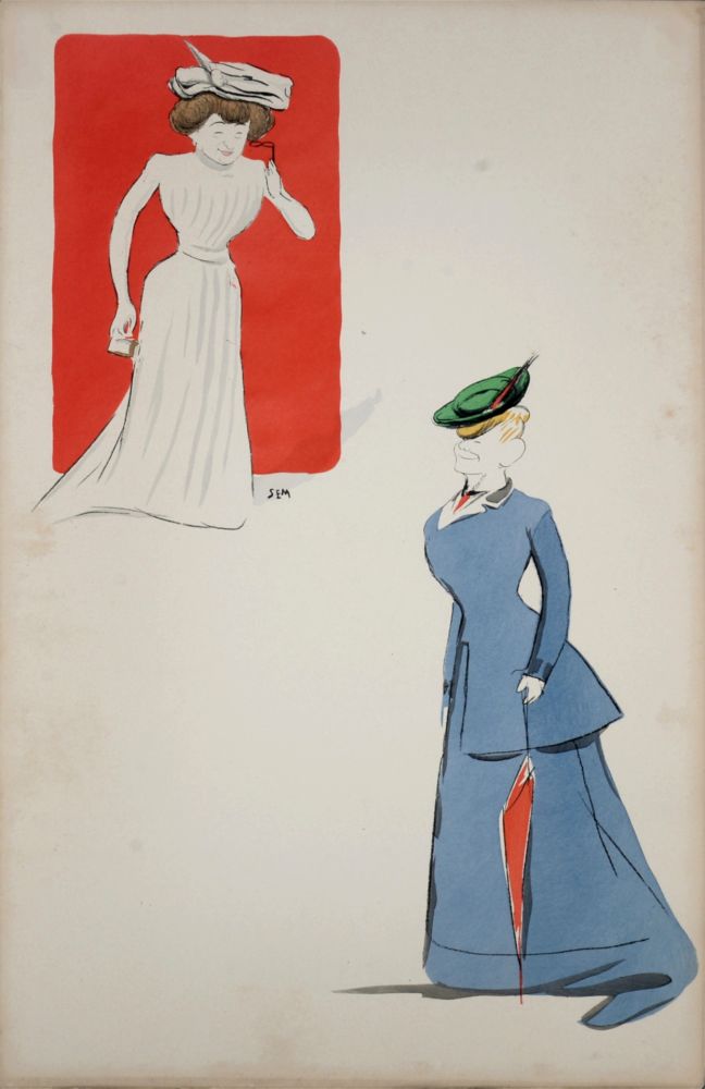 リトグラフ Goursat - Gaby Darcel et Marthe Helly, 1901
