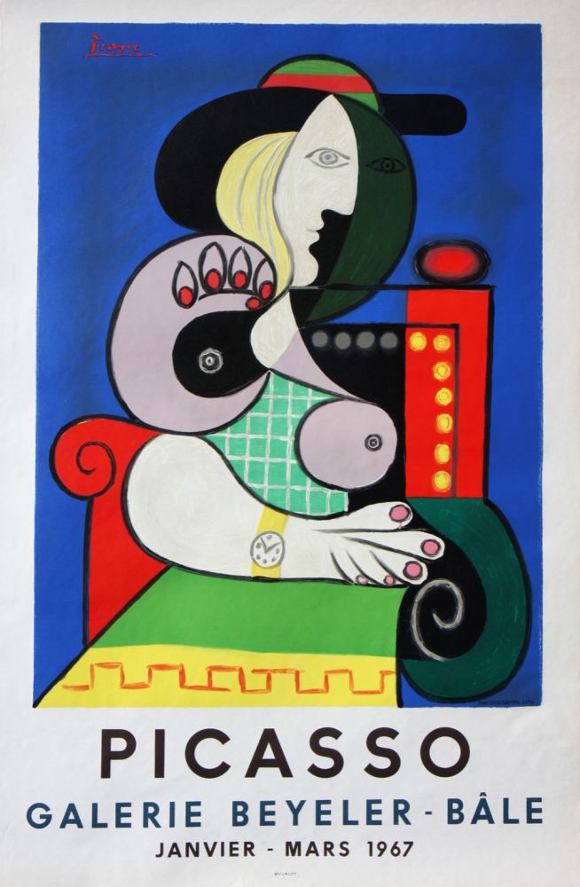 リトグラフ Picasso - Galerie Beyeler-Bale