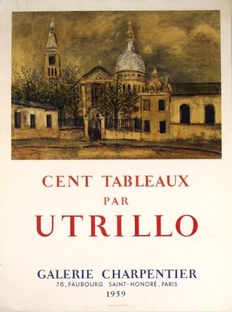 リトグラフ Utrillo - Galerie Charpentier