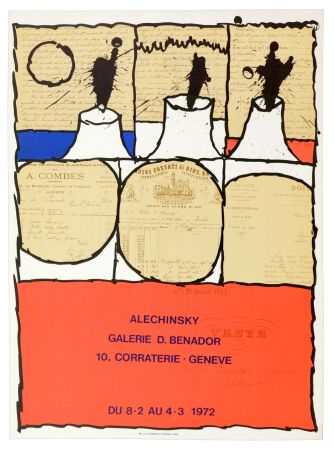 掲示 Alechinsky - Galerie D. Benador, Genève