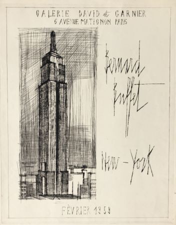 彫版 Buffet - Galerie David et Garnier - 6 Avenue Matignon Paris (Empire State Building)