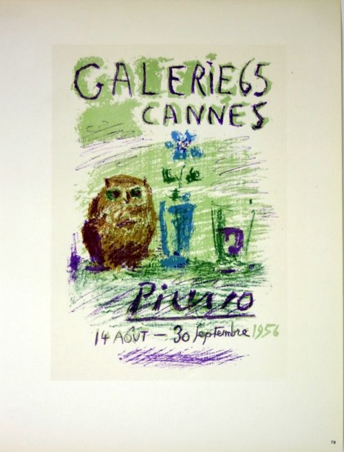 リトグラフ Picasso (After) - Galerie de Cannes