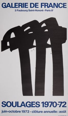 技術的なありません Soulages - Galerie de France, 1972