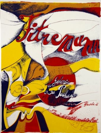リトグラフ Fitremann -  Galerie de La Pocharde Avril Mai 1973