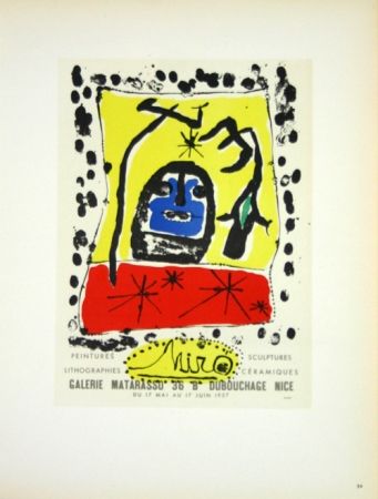 リトグラフ Miró - Galerie Matarasso Nice
