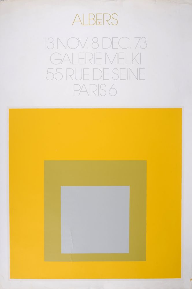 リトグラフ Albers - Galerie Melki, 1973