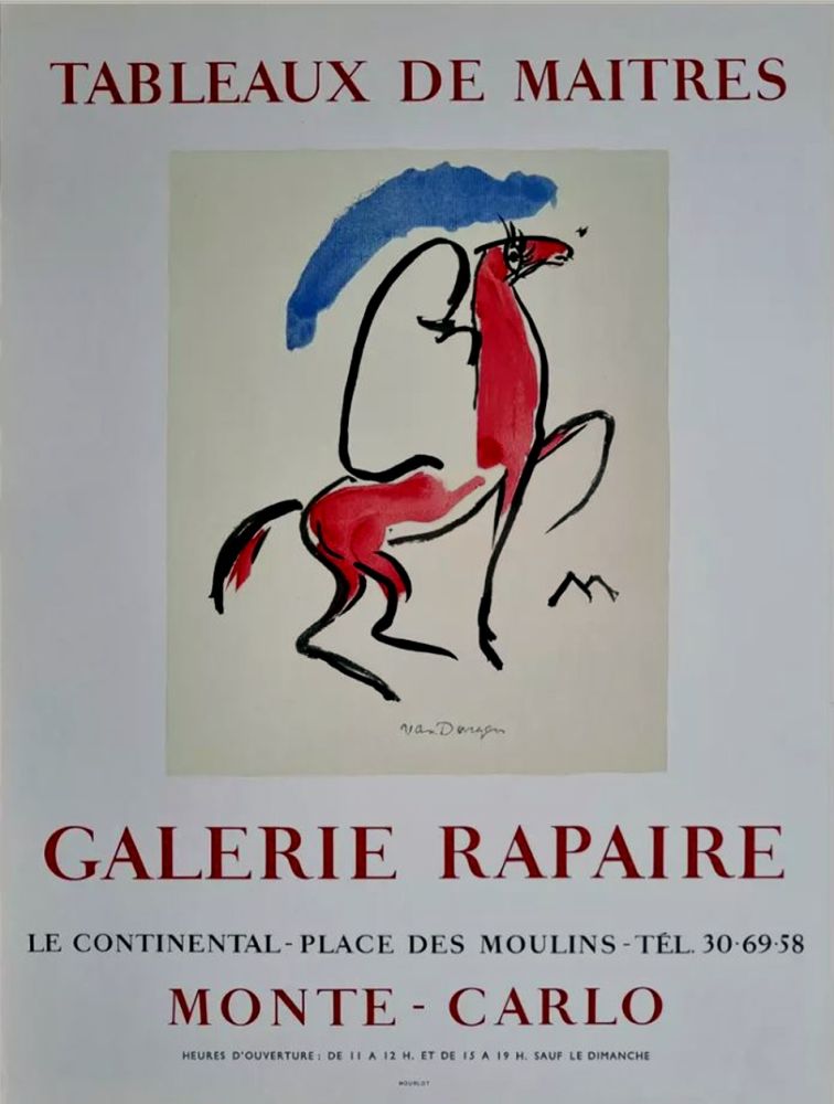 リトグラフ Van Dongen - Galerie Rapaire - Monaco