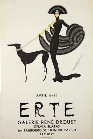 リトグラフ Erte - Galerie Rene Drouet 