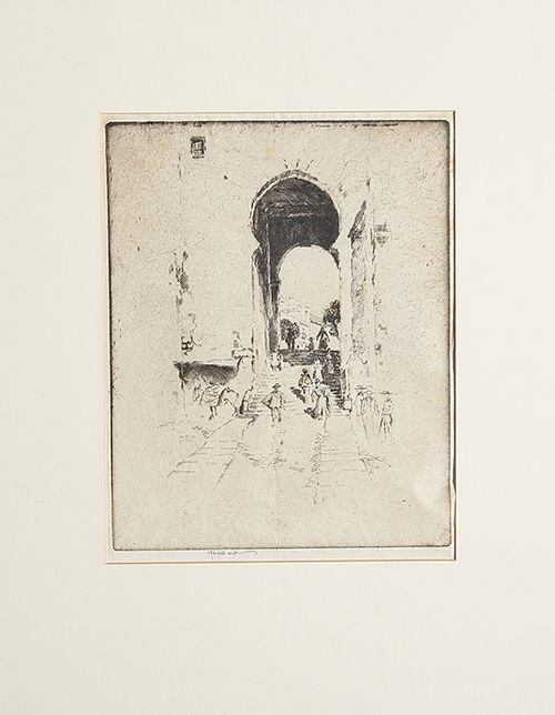 彫版 Pennell - Gate of Zocodover, Toledo