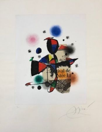 エッチングと　アクチアント Miró - Gaudi XV