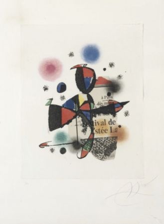 エッチングと　アクチアント Miró - Gaudi XV