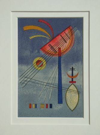 リトグラフ Kandinsky (After) - Geneigter Halbkreis