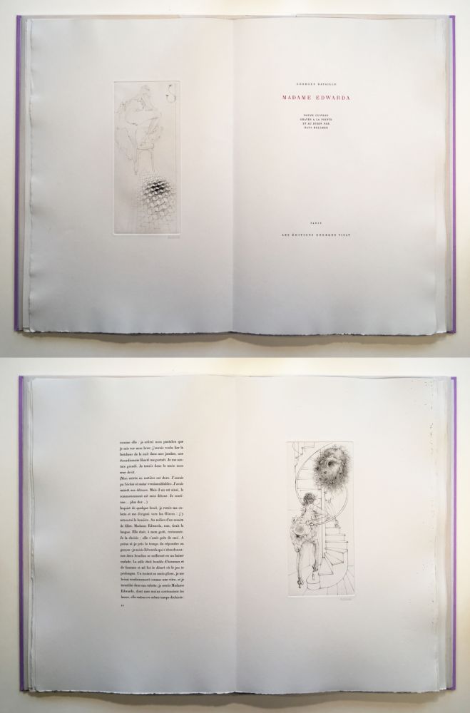 挿絵入り本 Bellmer - Georges Bataille : Madame Edwarda. 12 gravures originales signées (1965).