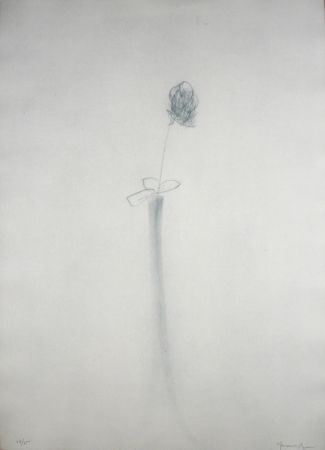 彫版 Hernandez Pijuan - Gerro i flor