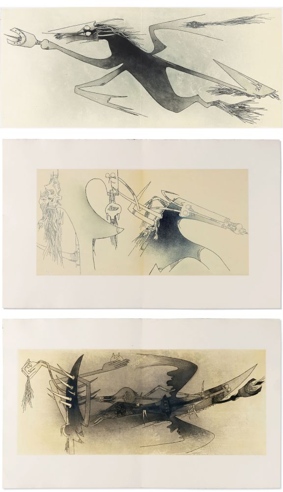 挿絵入り本 Lam - Ghérasim Luca : APOSTROPH’ APOCALYPSE. 14 eaux-fortes de Wifredo Lam (1967).