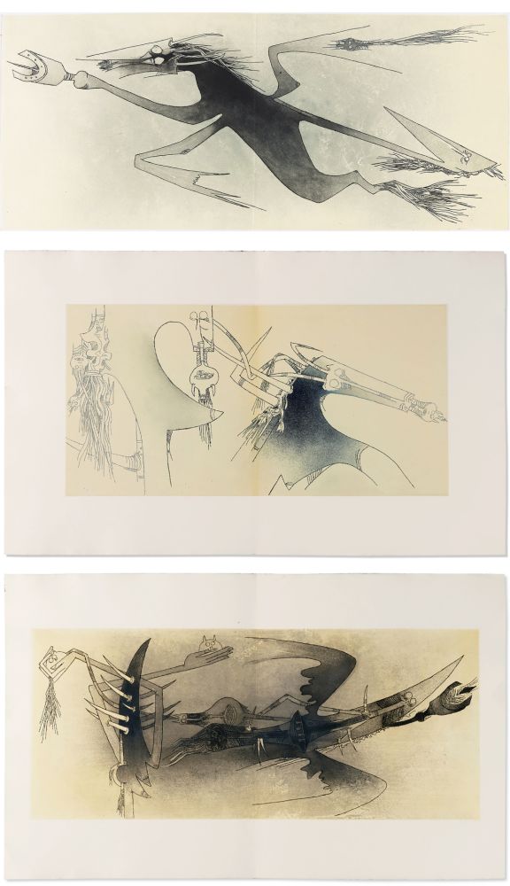 挿絵入り本 Lam - Ghérasim Luca : APOSTROPH’APOCALYPSE. 14 eaux-fortes de Wifredo Lam (1967).