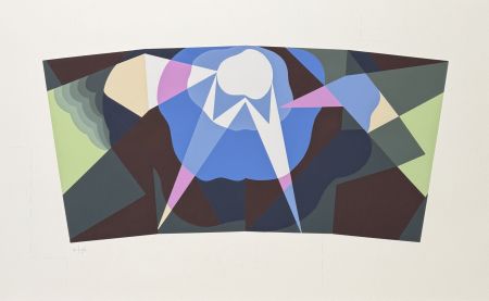 シルクスクリーン Balla - Giacomo Balla (1871–1958) - Balla futurista - Colour screen printing on paper - 1914