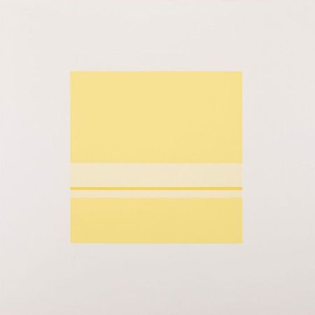 シルクスクリーン Calderara - Giallo